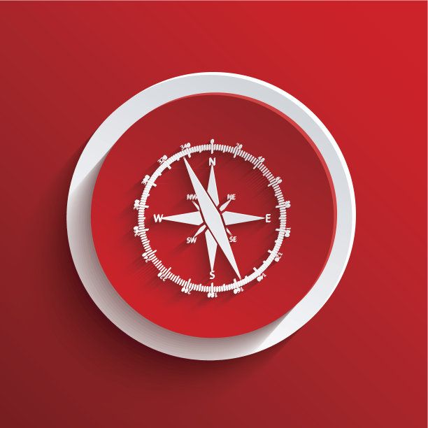 矢量红色圆圈图标。Eps10图片下载