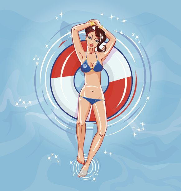 青春插画素材ID：107689306