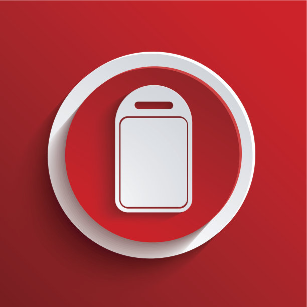 矢量红色圆圈图标。Eps10图片下载