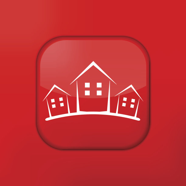 向量的版本。房地产图标。Eps10插图。容易编辑图片下载
