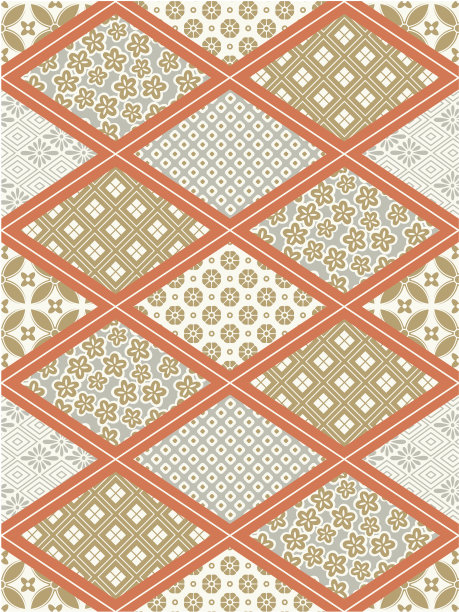 无缝日本花图案图片下载