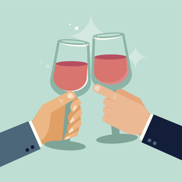 矢量概念在平坦风格-成功庆典图片下载