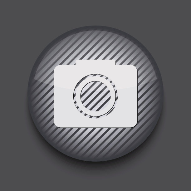 矢量应用程序圆条纹图标在灰色的背景。每股收益10图片下载