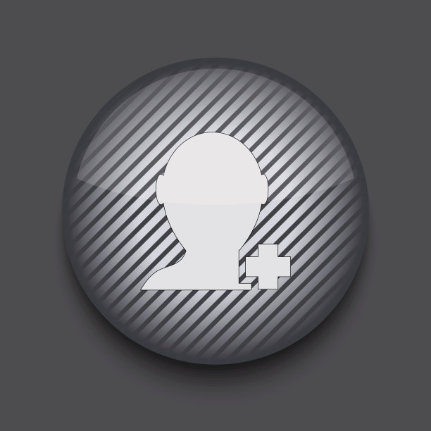 矢量应用程序圆条纹图标在灰色的背景。每股收益10图片下载