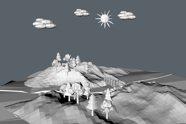 景观低聚图片下载