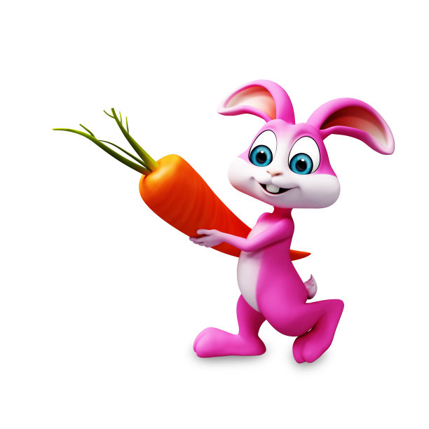 胡萝卜快乐小兔子图片下载
