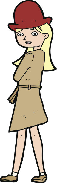 卡通的女间谍图片下载