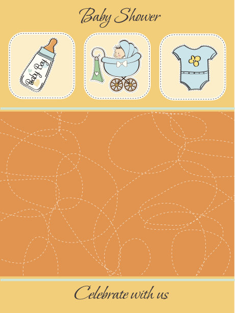 可爱宝宝送礼卡图片下载