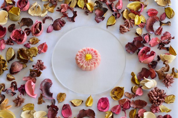 甜点，花朵图案图片下载