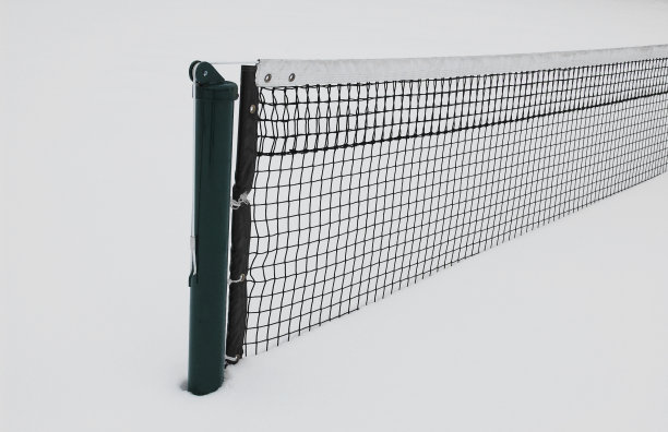 网球场在雪地里图片下载