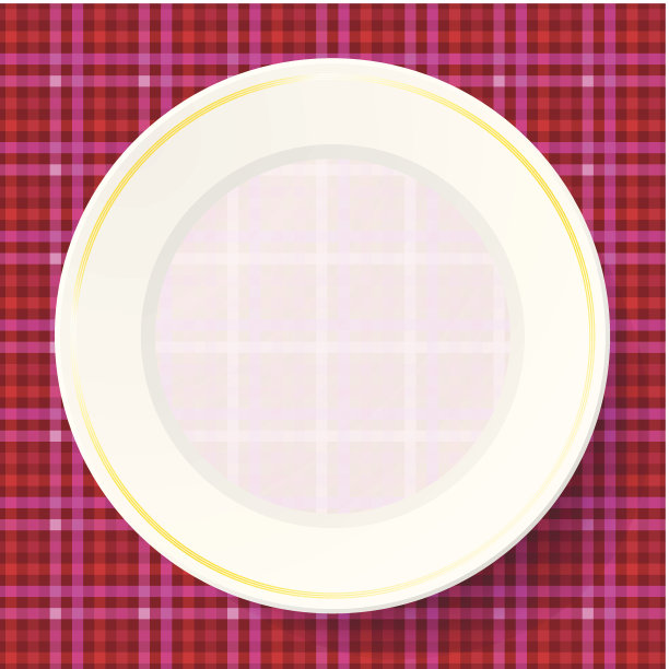 想象一下餐巾纸上的盘子图片下载