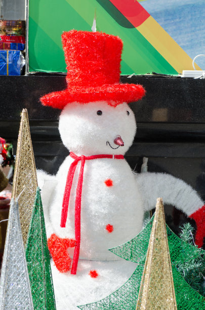 欢快的圣诞雪人图片下载