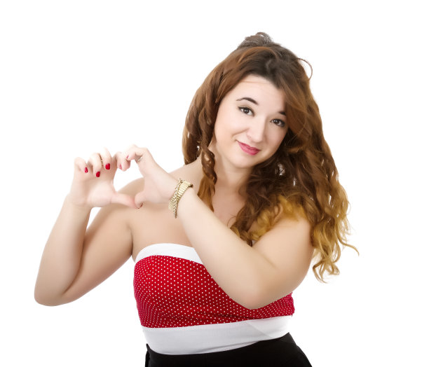 穿着红衣服的女人图片下载