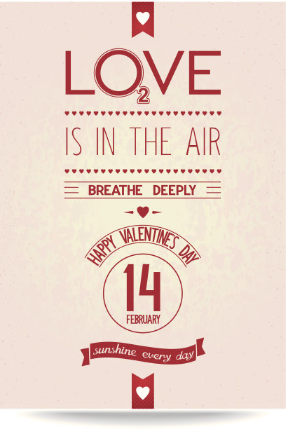 只是复古风格的情人节横幅图片下载