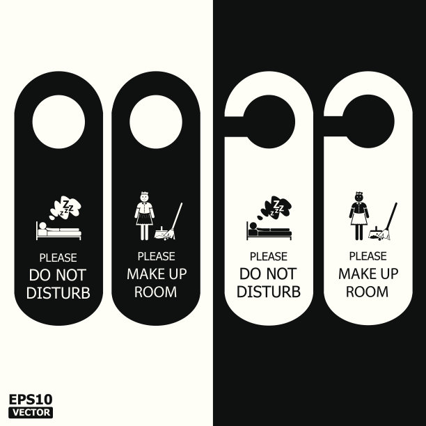 门悬挂器标签。图片下载