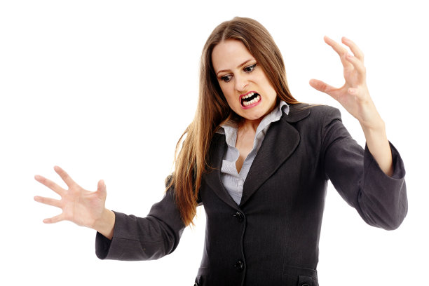 愤怒的商人威胁图片下载