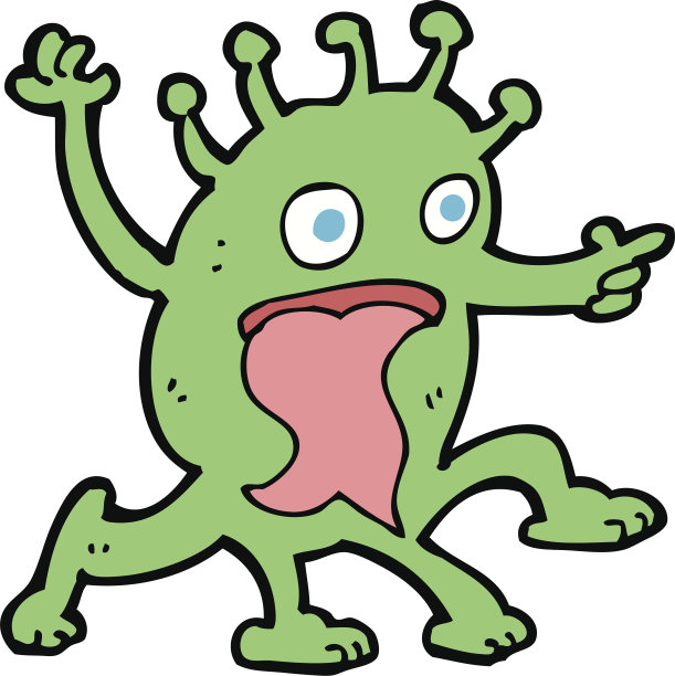 卡通怪异的小外星人图片下载