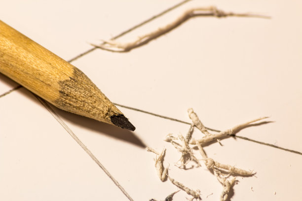 铅笔在擦过的纸上图片下载