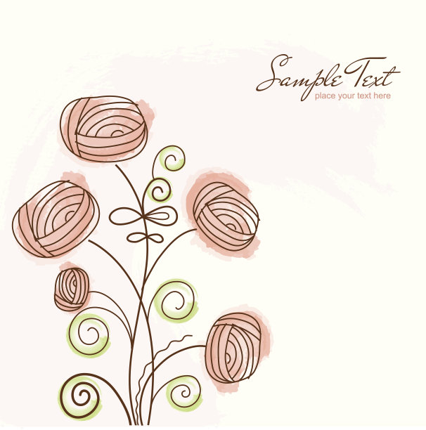 无缝图案背景与花图片下载