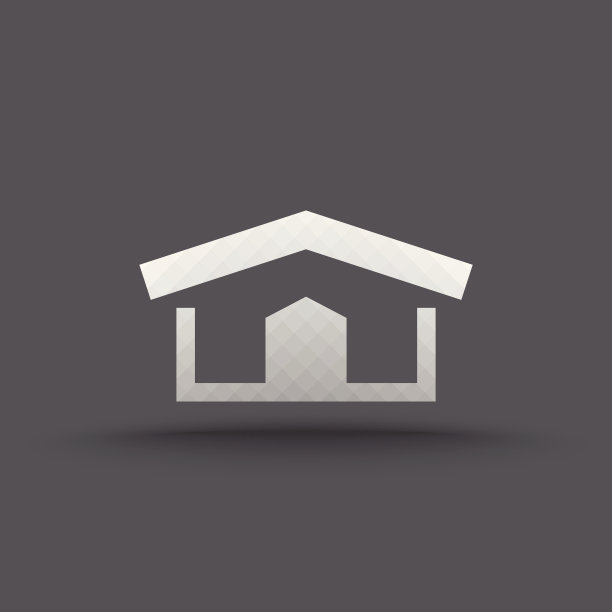 透明房子图标的矢量图片下载