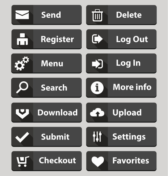网页设计按钮黑色设置图片下载