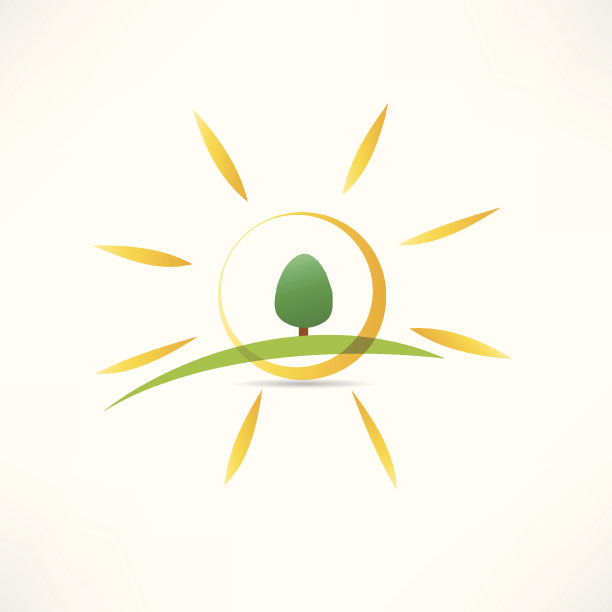 阳光明媚的风景图标图片下载