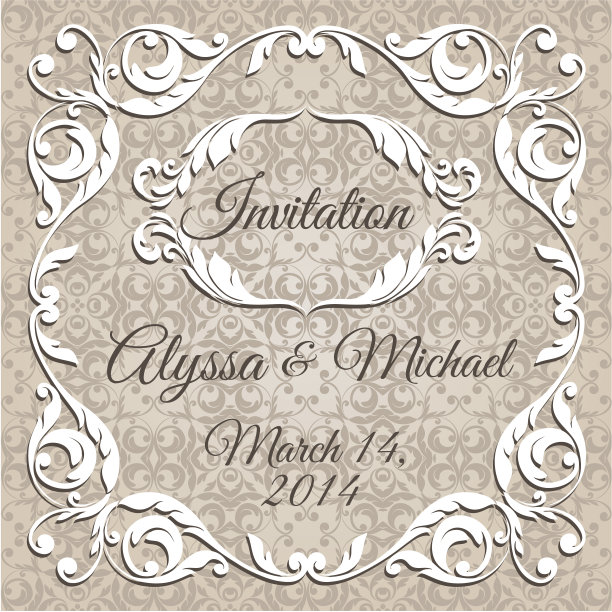 矢量复古边框图片下载