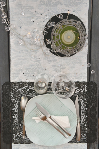 节日的餐具图片下载