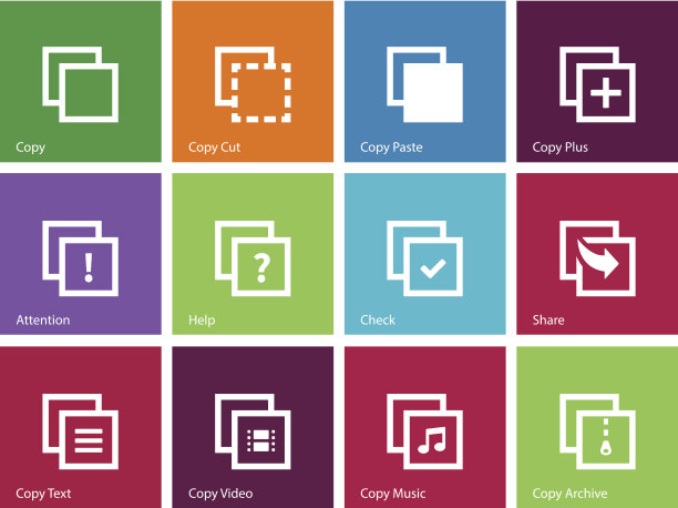 复制粘贴图标的应用程序，网页。图片下载
