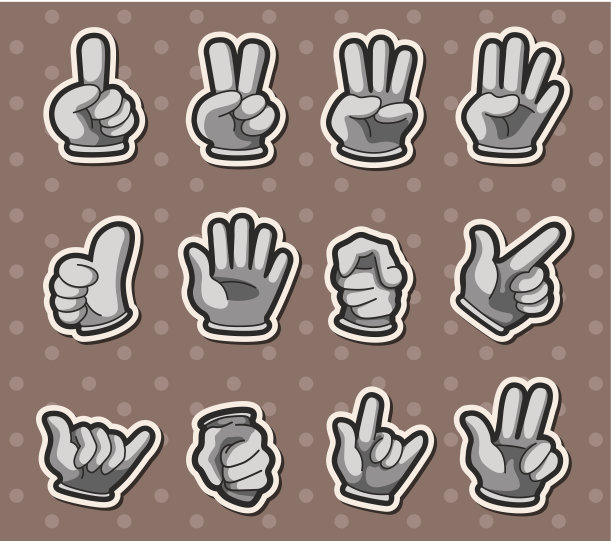 手指贴纸图片下载