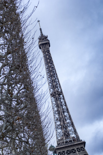 圣诞节的埃菲尔铁塔图片下载