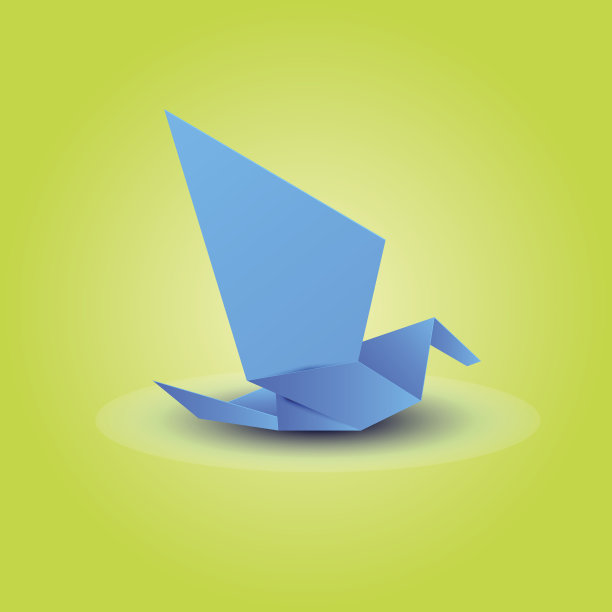 抽象的折纸鸟图片下载