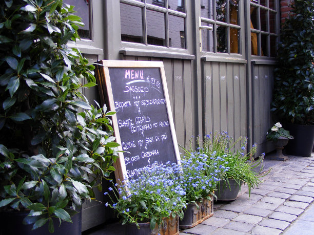 比利时咖啡馆菜单图片下载