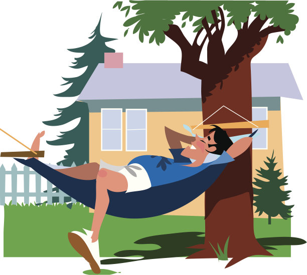 吊床上的人图片下载