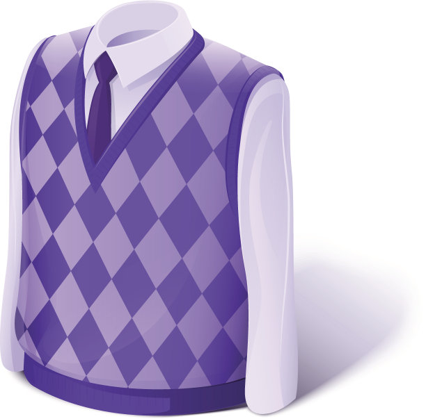 男性的衣服。衬衫和毛衣。图片下载