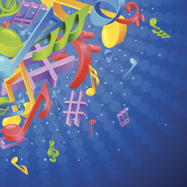 背景音乐笔记图片下载