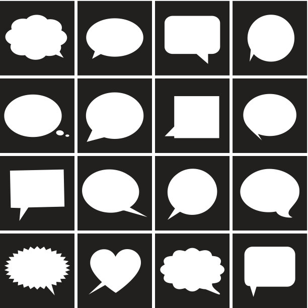 语音气泡图标-插图图片下载