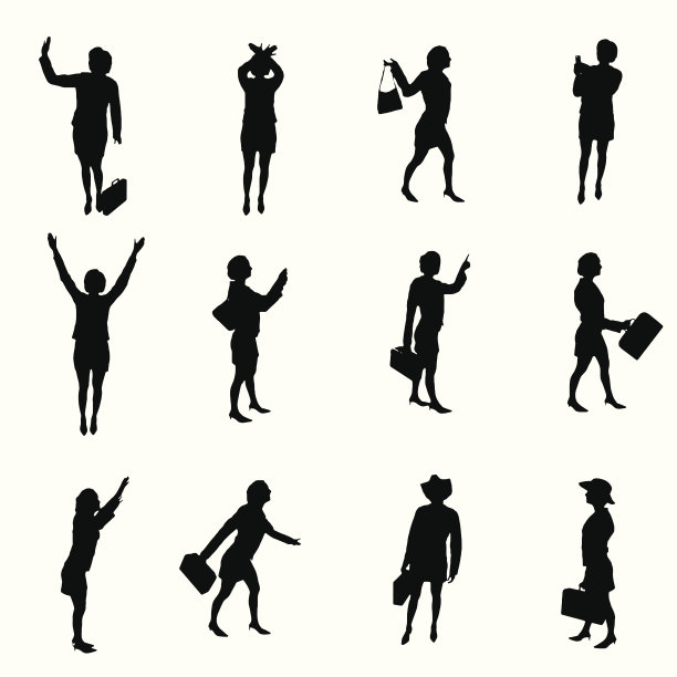 轮廓的女人图片下载