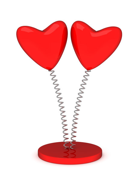 红色情人节爱心插图图片下载