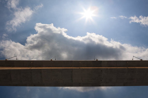 高速公路和白云图片下载