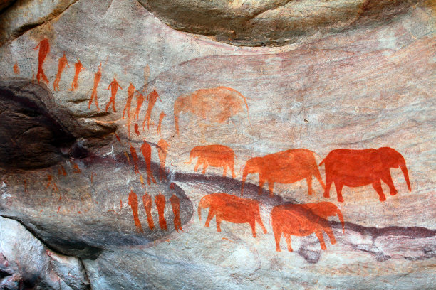 布什曼画图片下载