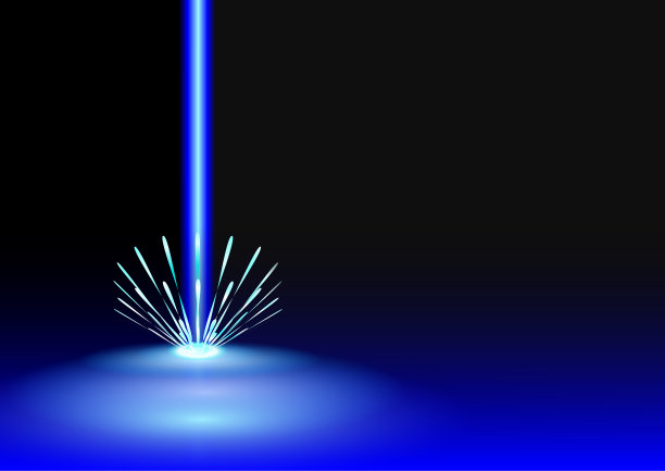 蓝色激光图片下载