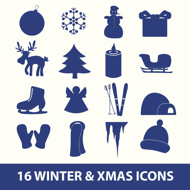 冬季和圣诞节的标志图片下载