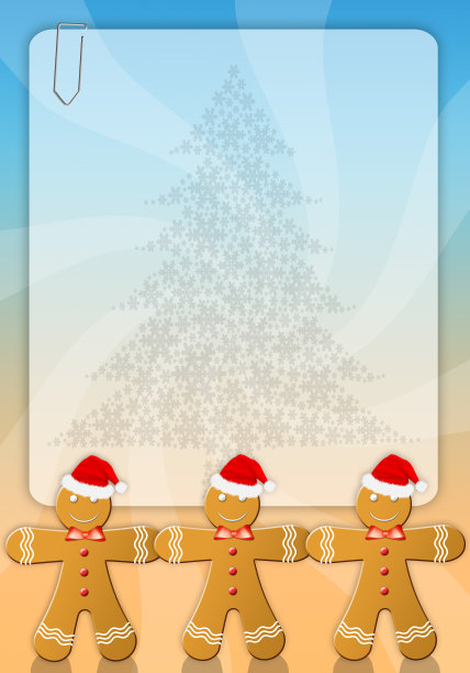 圣诞饼干菜单图片下载