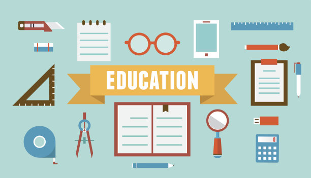 教育设备的矢量插图图片下载