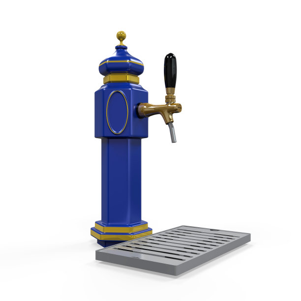 啤酒龙头孤立图片下载