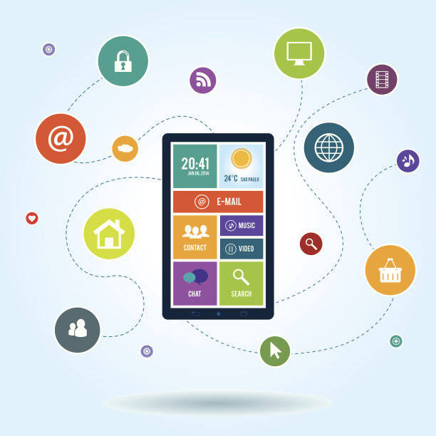 通过智能手机进行移动通信图片下载