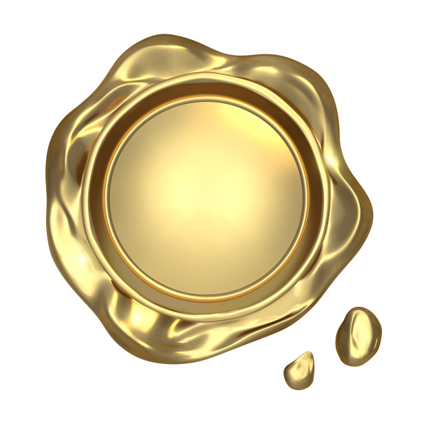 特写图像的金印蜡图片下载