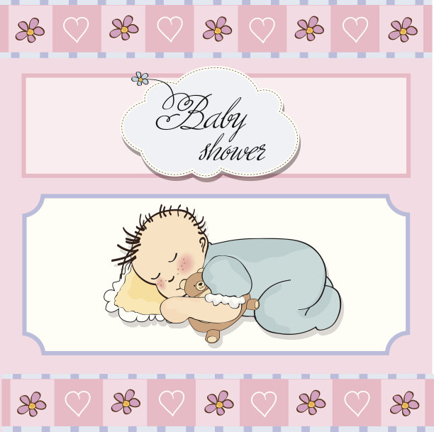 婴儿洗澡卡图片下载