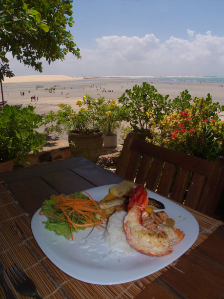 从餐馆里看到的杰里科阿拉海滩图片下载